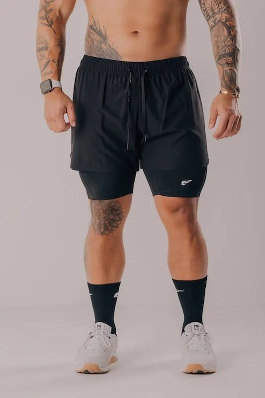 Core 2 in 1 Shorts - Black