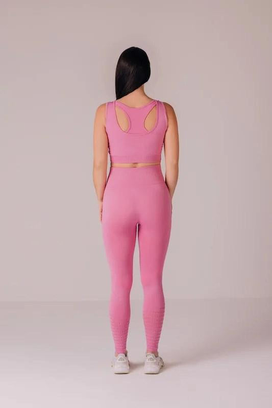 Balance Seamless Leggings - Mulberry Pink Back