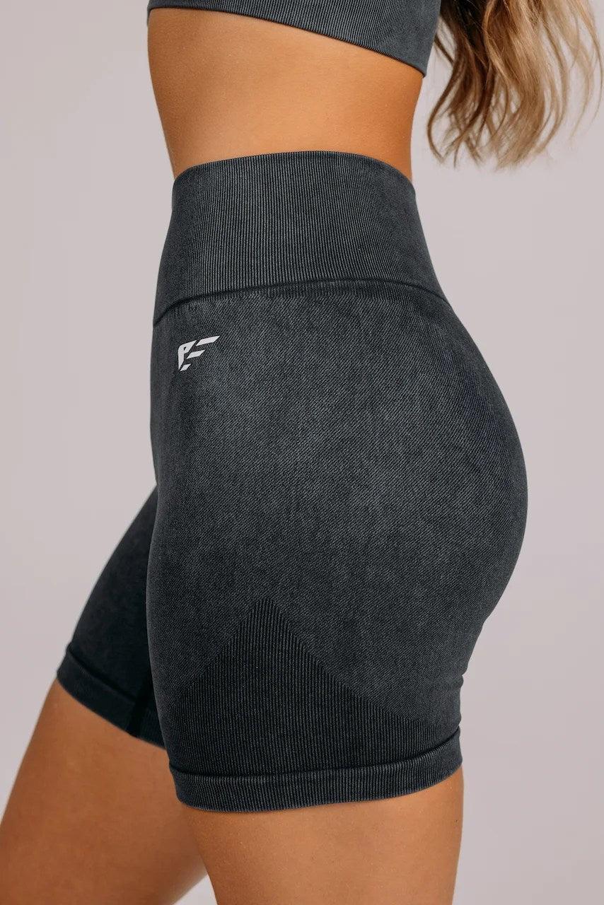 Palmfit womens shorts black side view