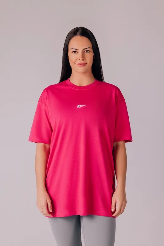 Core Women's Oversize Tshirt - Strawberry Pink