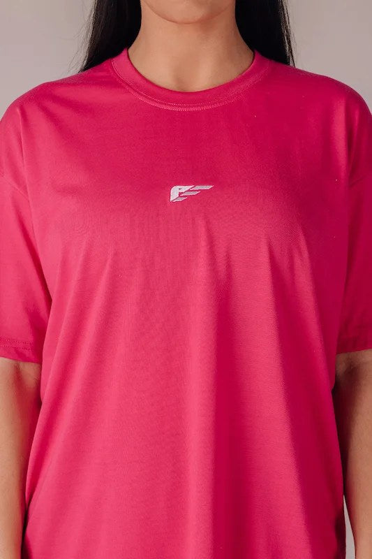 Core Women's Oversize Tshirt - Strawberry Pink