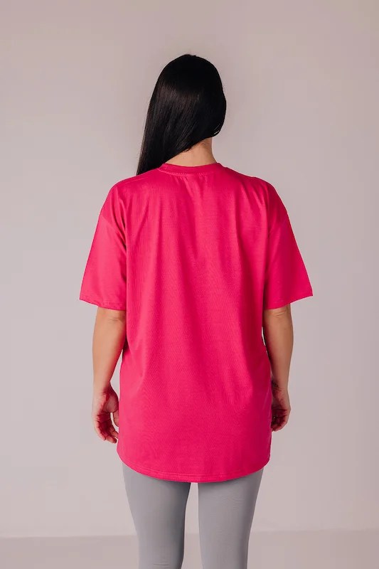 Core Women's Oversize Tshirt - Strawberry Pink