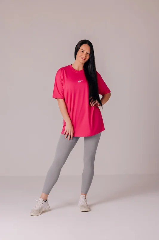 Core Women's Oversize Tshirt - Strawberry Pink