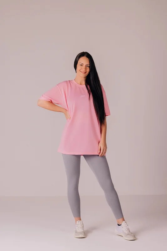 Core Women's Oversize Tshirt - Baby Pink