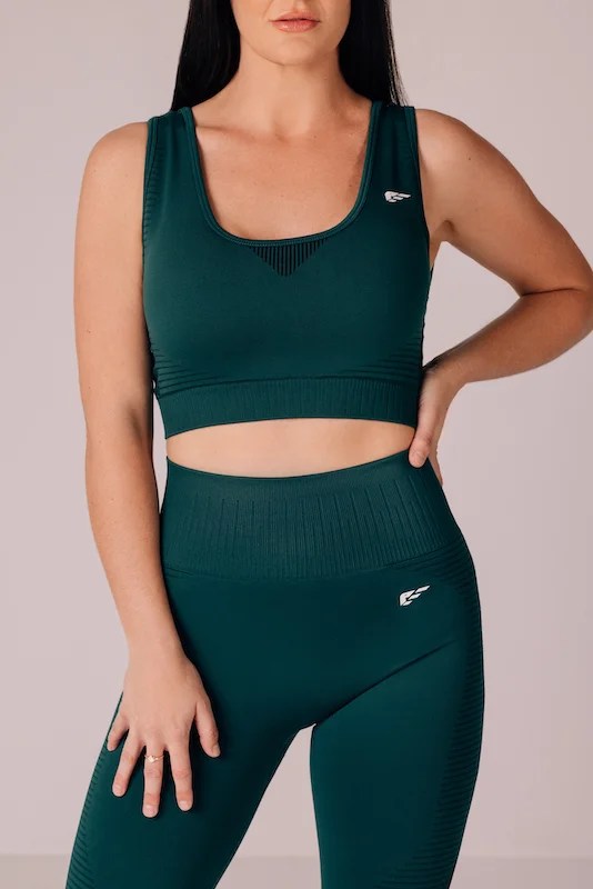 Balance Seamless Sport Bra - Hunter Green