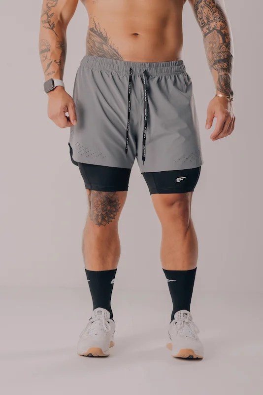 Core 2 in 1 Shorts - Grey