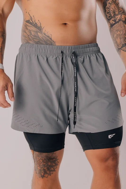 Core 2 in 1 Shorts - Grey