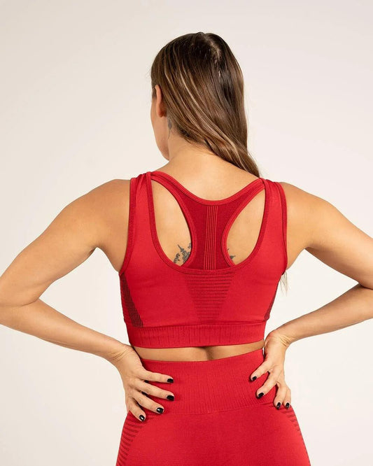 Balance Seamless Sports Bra - Red