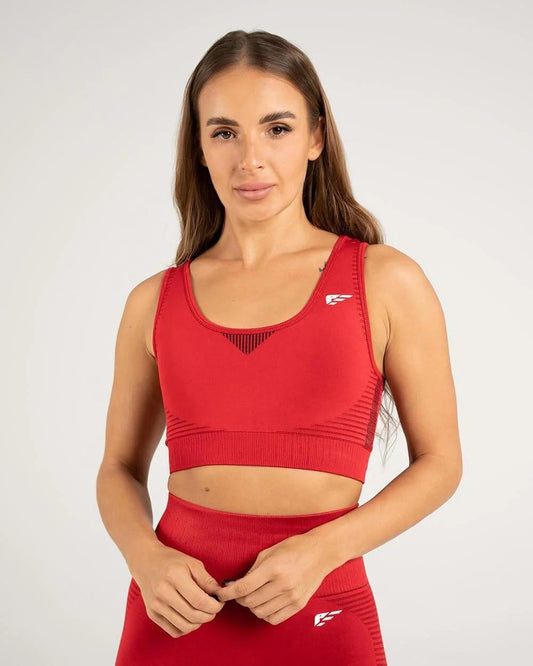 Balance Seamless Sports Bra - Red
