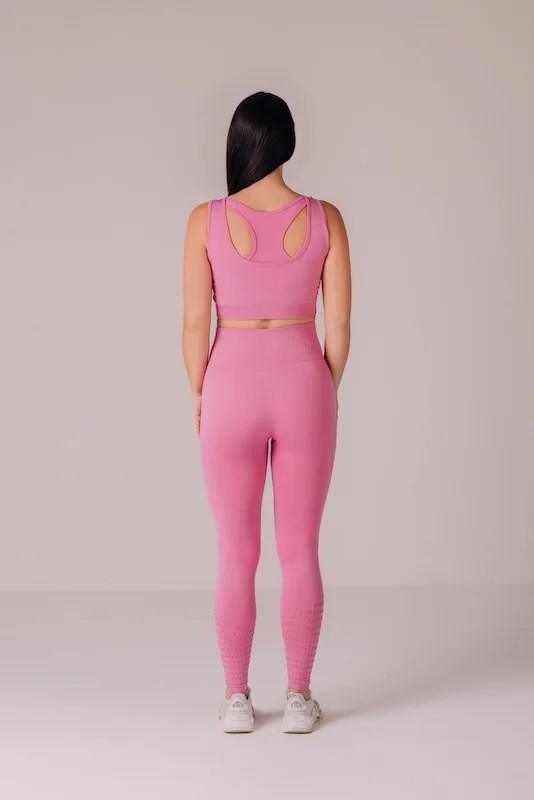 Balance Seamless Leggings - Mulberry Pink Back