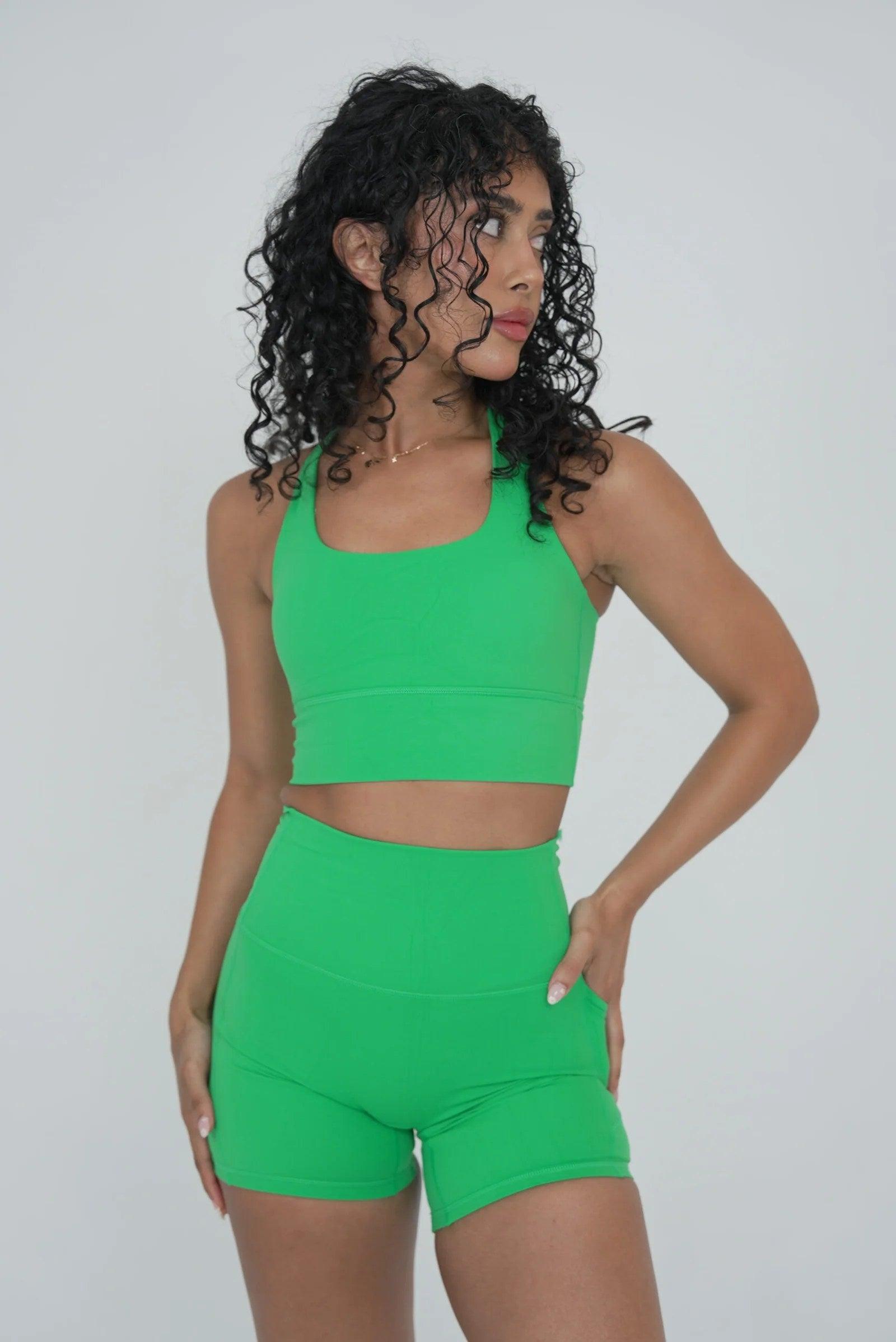 Green Sports Bra 