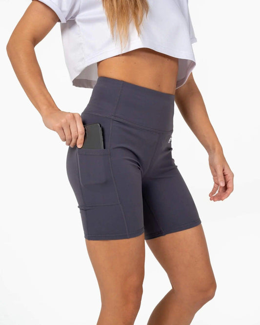 Palmfit womens shorts purple side angle