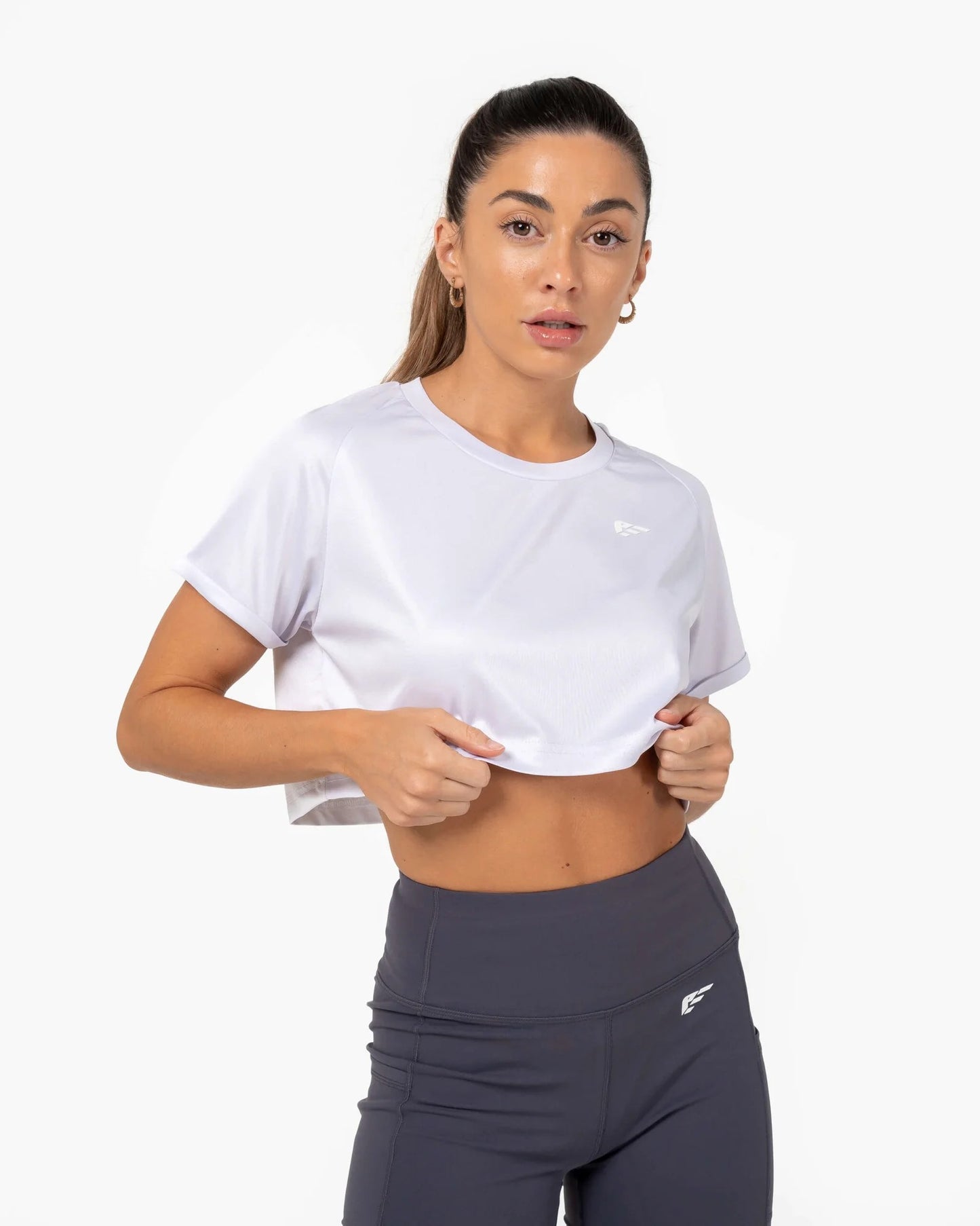 Evolve 2.0 Crop Top - White