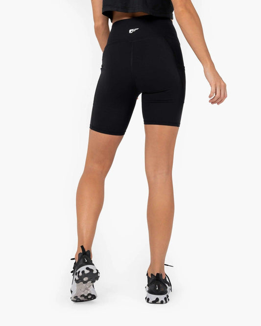 gym shorts women black