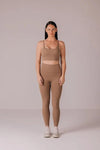 sports bra in Coffee color