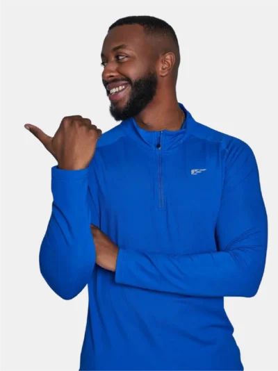 COMFORT 1/4 Zip Pullover - Blue