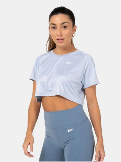 Evolve 2.0 Crop Top & Shorts Set - Blue