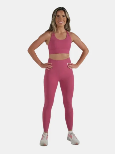 Evolve Leggings & Sports Bra Set - Rose Pink